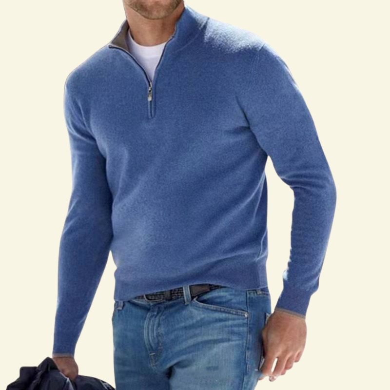 Sweter Lucien damski | Mieszanka wełny, wysoka stójka, sportowo-elegancki 0