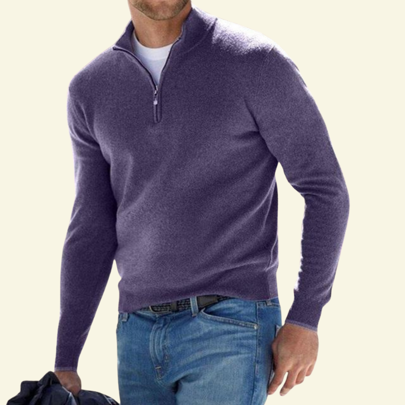 Sweter Lucien damski | Mieszanka wełny, wysoka stójka, sportowo-elegancki 5