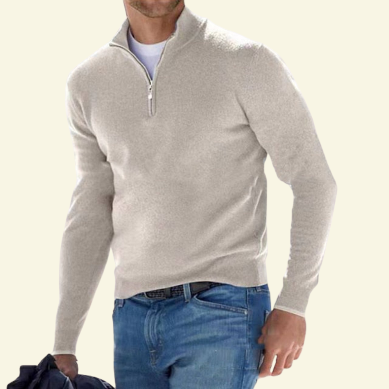 Sweter Lucien damski | Mieszanka wełny, wysoka stójka, sportowo-elegancki 6