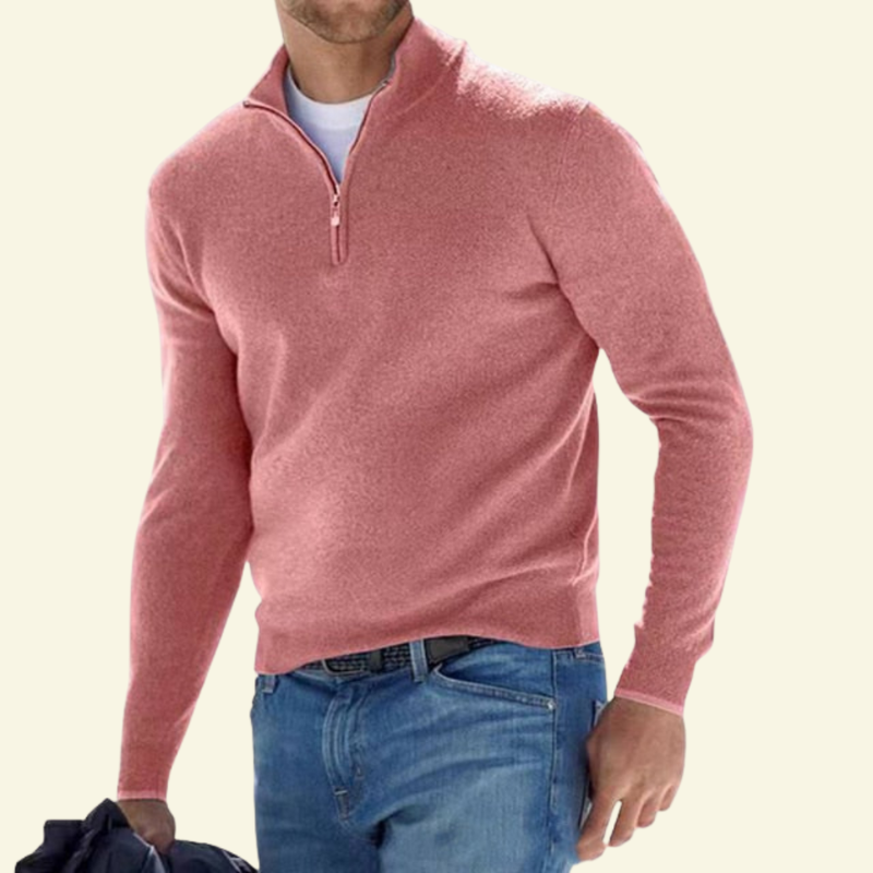 Sweter Lucien damski | Mieszanka wełny, wysoka stójka, sportowo-elegancki 7