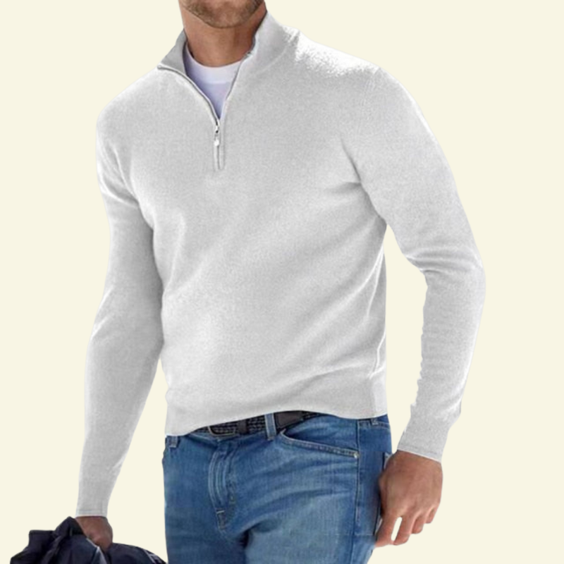 Sweter Lucien damski | Mieszanka wełny, wysoka stójka, sportowo-elegancki 8