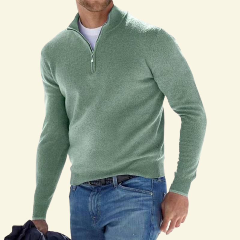 Sweter Lucien damski | Mieszanka wełny, wysoka stójka, sportowo-elegancki 9