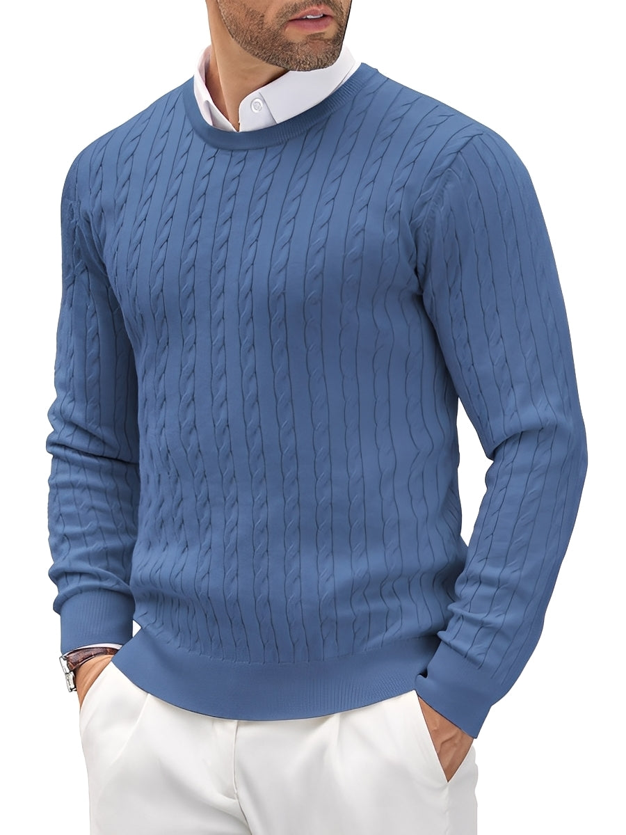Sweter Randell męski | Slim-fit, wysoka jakość bawełny 1