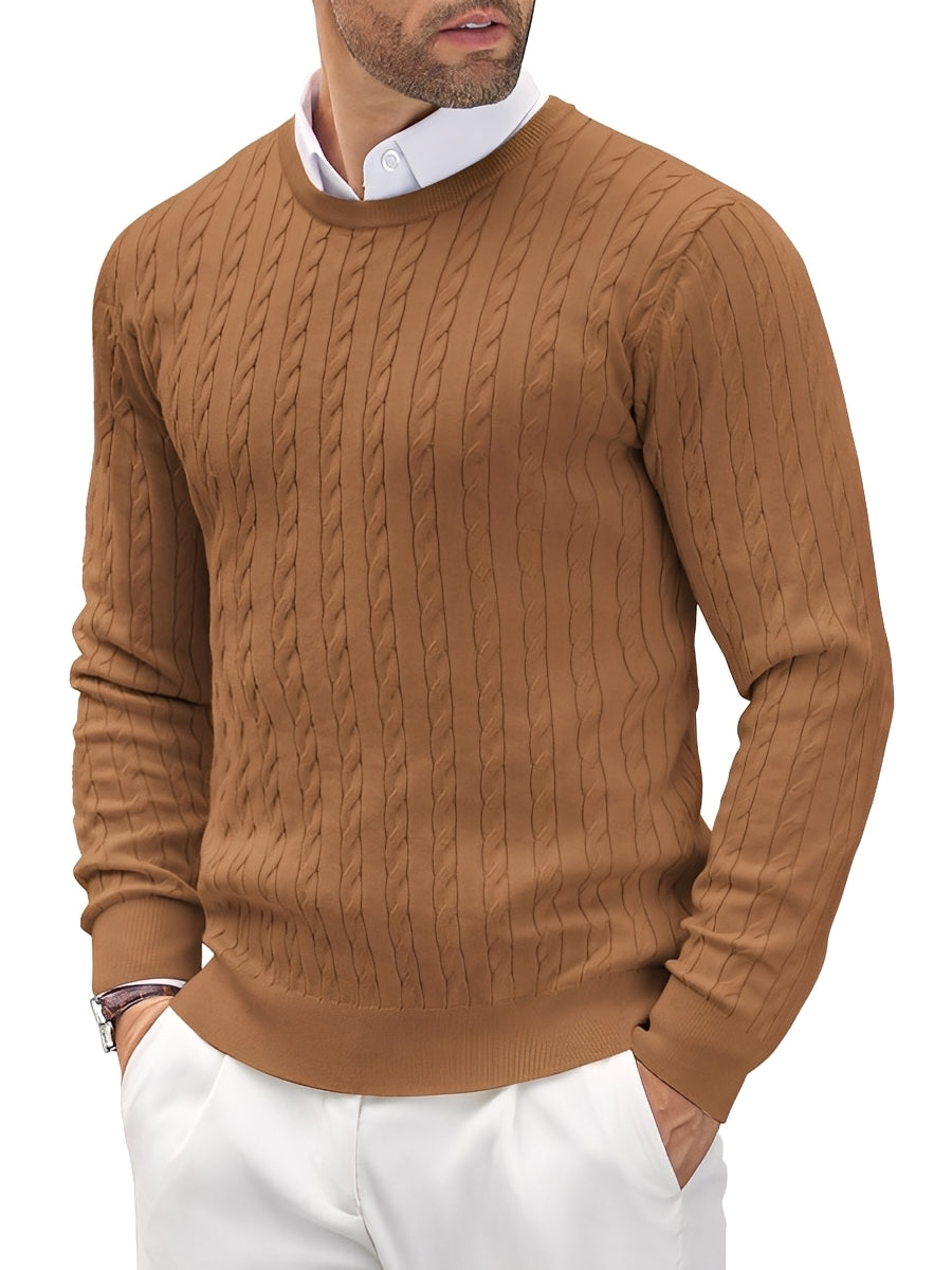 Sweter Randell męski | Slim-fit, wysoka jakość bawełny 4