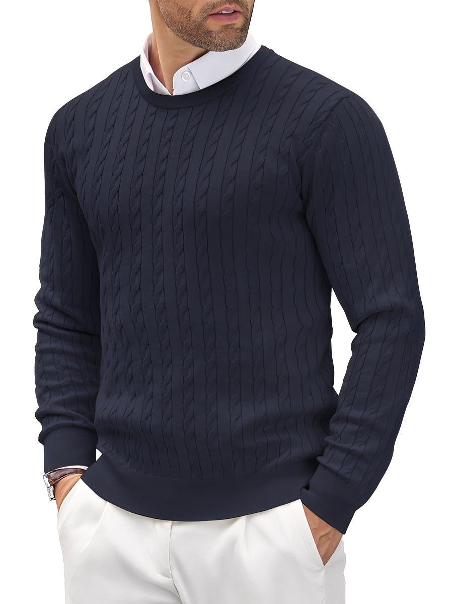 Sweter Randell męski | Slim-fit, wysoka jakość bawełny 5