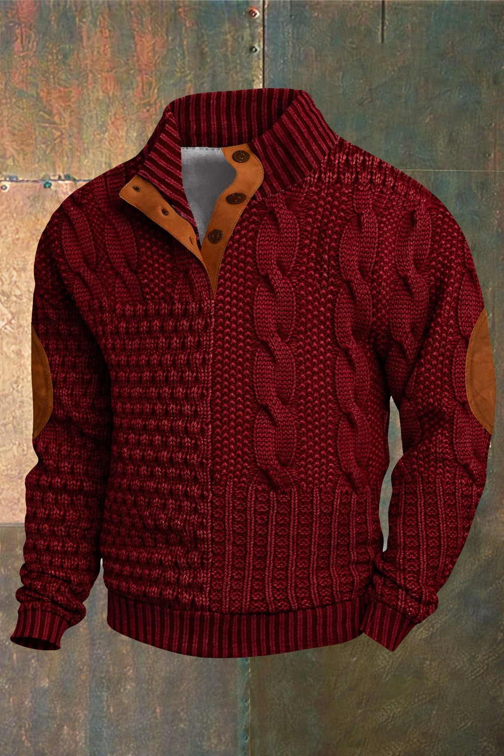 Sweter Ronald damski | Wygodny krój, zaokrąglony dekolt 0