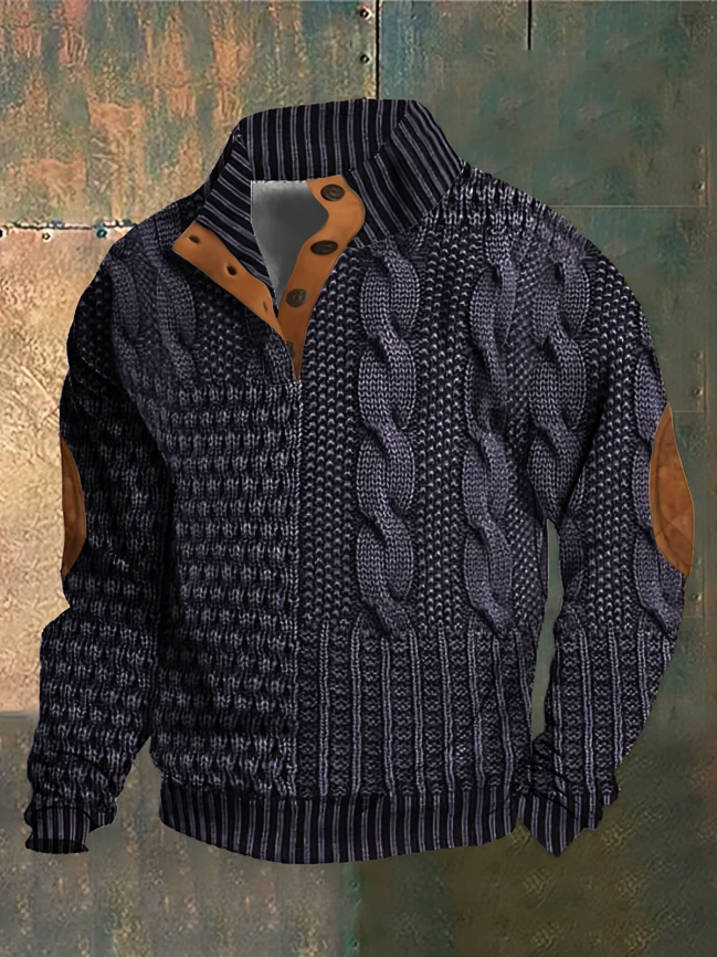 Sweter Ronald damski | Wygodny krój, zaokrąglony dekolt 7