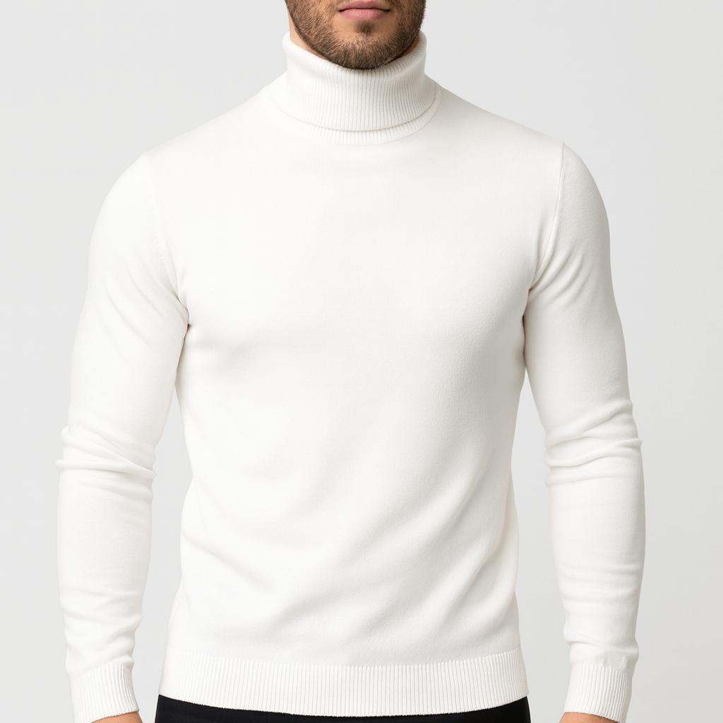 Sweter bawełniany Leo | Lekkie wykonanie, elegancki golf dla mężczyzn 0