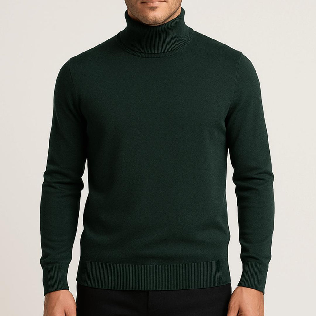 Sweter bawełniany Leo | Lekkie wykonanie, elegancki golf dla mężczyzn 1