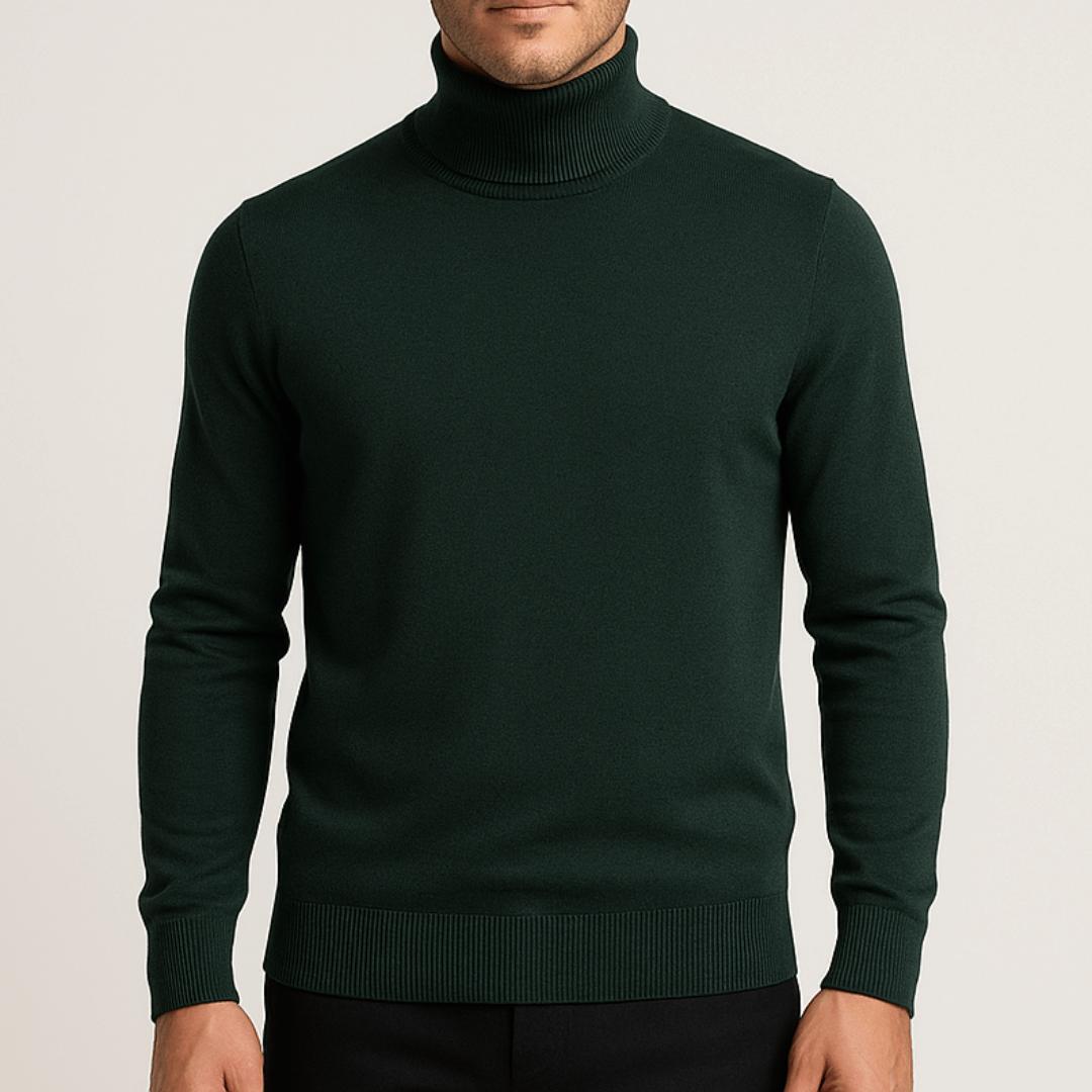 Sweter bawełniany Leo | Lekkie wykonanie, elegancki golf dla mężczyzn 1