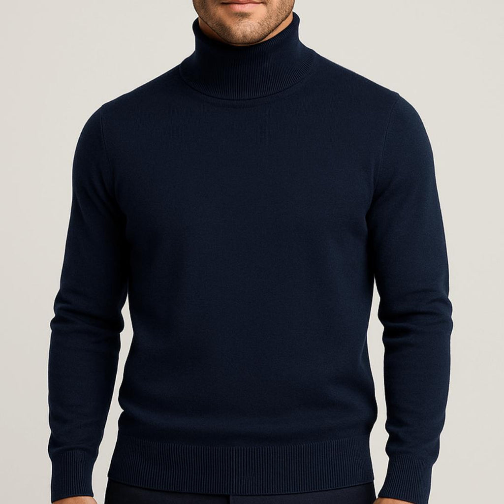 Sweter bawełniany Leo | Lekkie wykonanie, elegancki golf dla mężczyzn 12