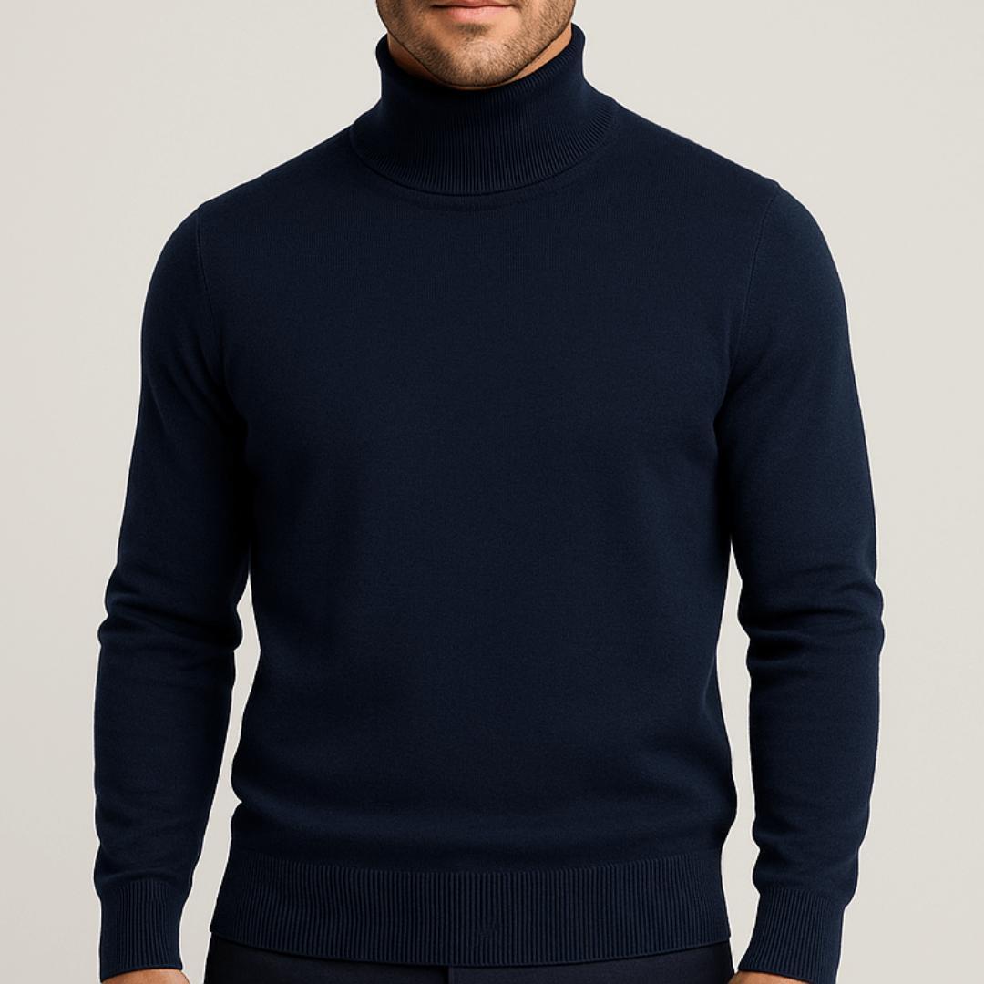 Sweter bawełniany Leo | Lekkie wykonanie, elegancki golf dla mężczyzn 12