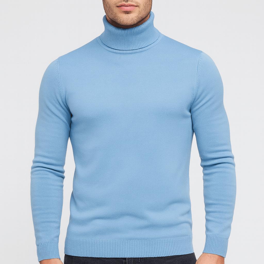 Sweter bawełniany Leo | Lekkie wykonanie, elegancki golf dla mężczyzn 4