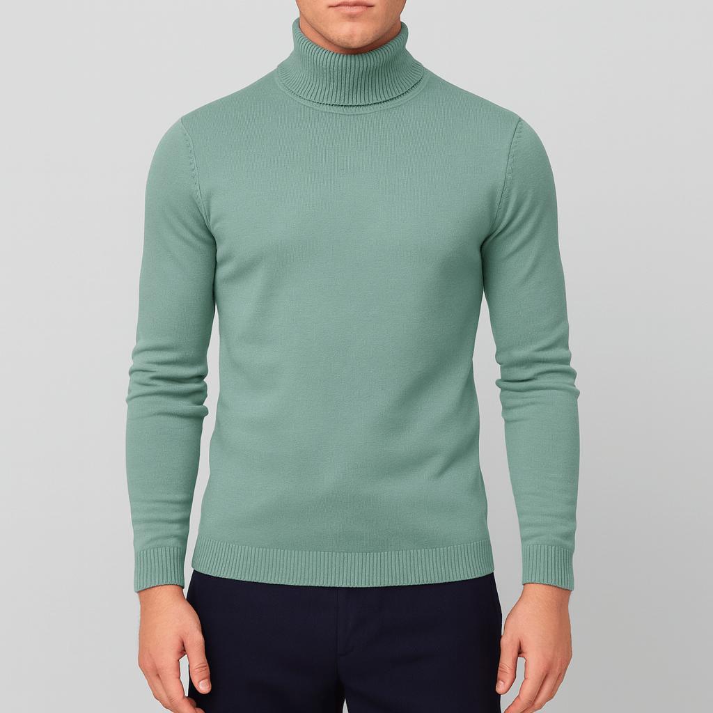 Sweter bawełniany Leo | Lekkie wykonanie, elegancki golf dla mężczyzn 5