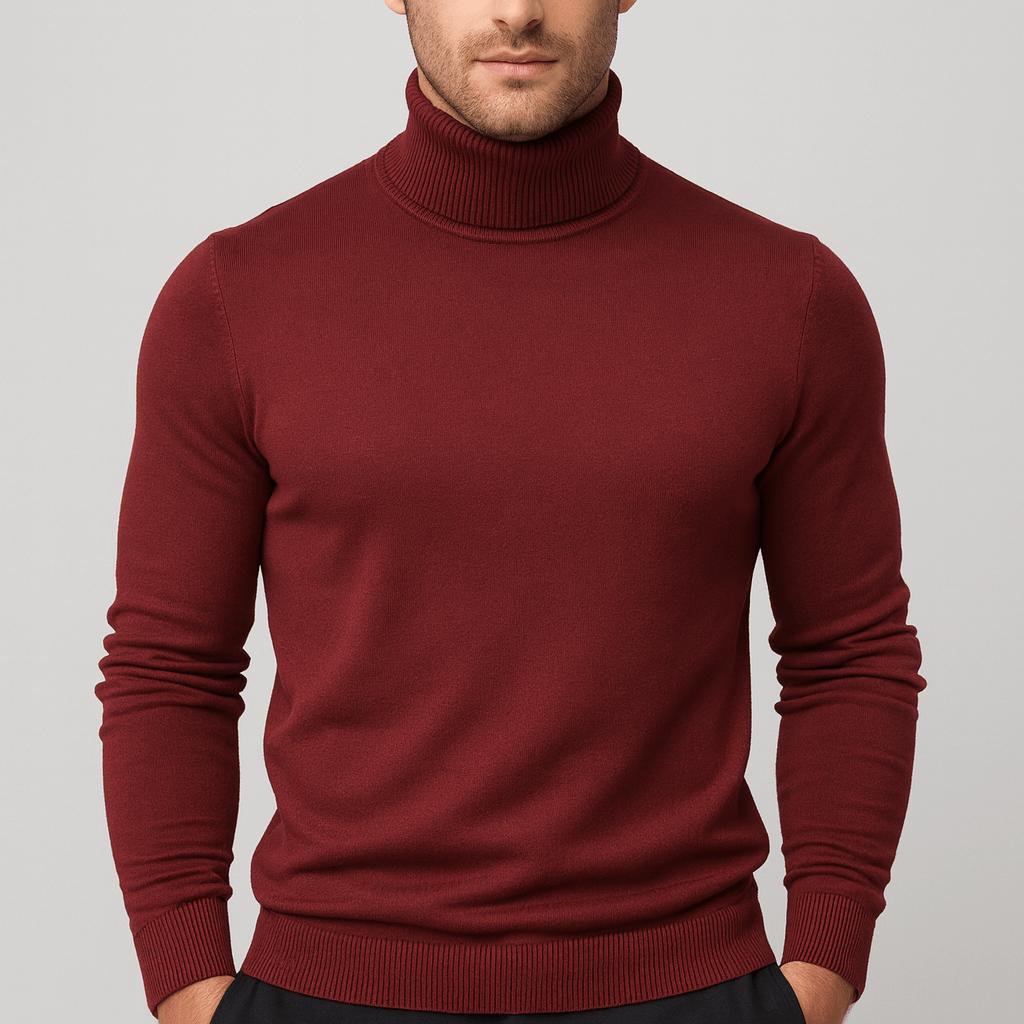 Sweter bawełniany Leo | Lekkie wykonanie, elegancki golf dla mężczyzn 6