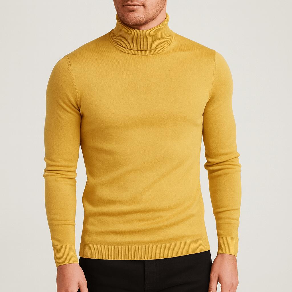 Sweter bawełniany Leo | Lekkie wykonanie, elegancki golf dla mężczyzn 8