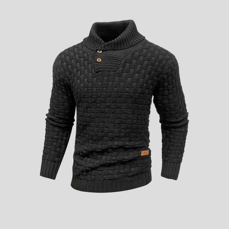 Sweter dzianinowy Max męski | Klasyczny krój, ciepły materiał 0