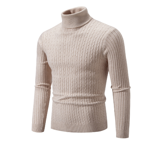 Sweter golfowy Miko | Ciepła dzianina, elegancki krój męski 0