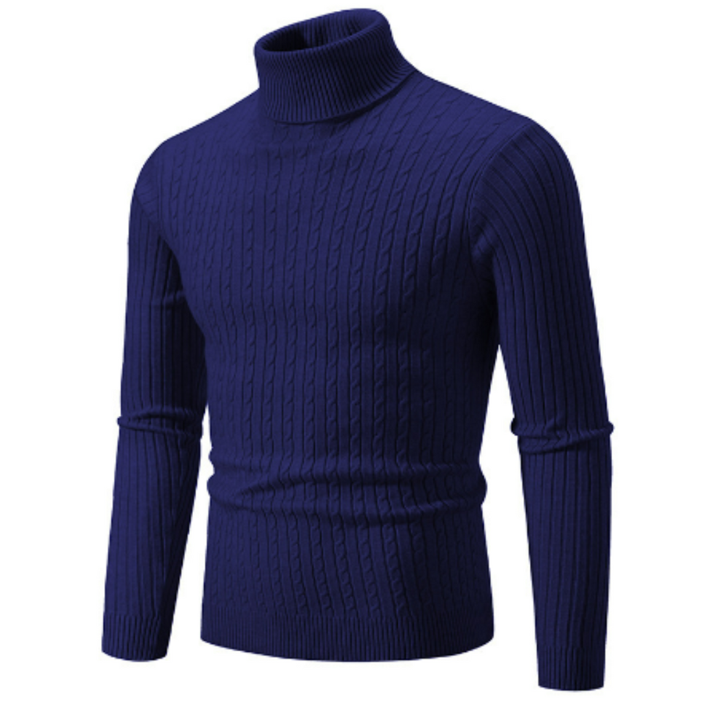 Sweter golfowy Miko | Ciepła dzianina, elegancki krój męski 11
