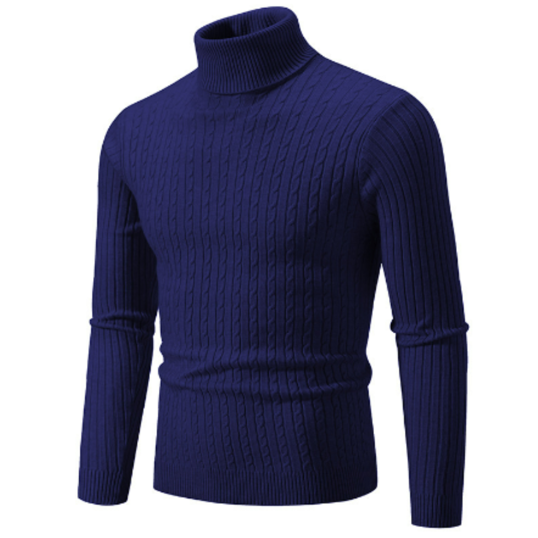 Sweter golfowy Miko | Ciepła dzianina, elegancki krój męski 11