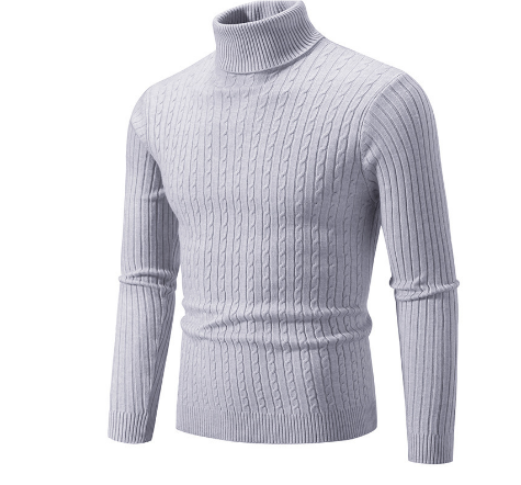 Sweter golfowy Miko | Ciepła dzianina, elegancki krój męski 12