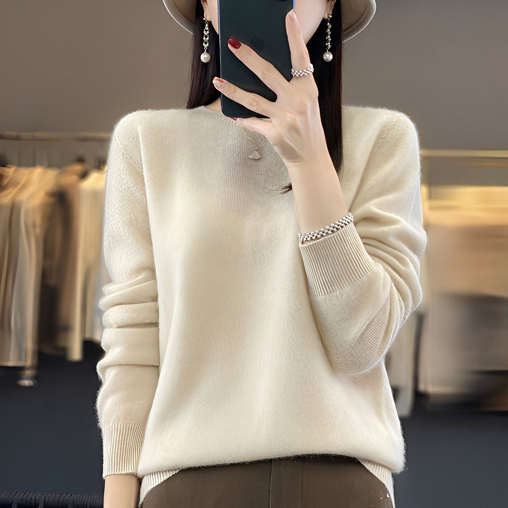 Sweter kaszmirowy Cheyanne | Elegancki krój, okrągły dekolt, wysoka jakość 0
