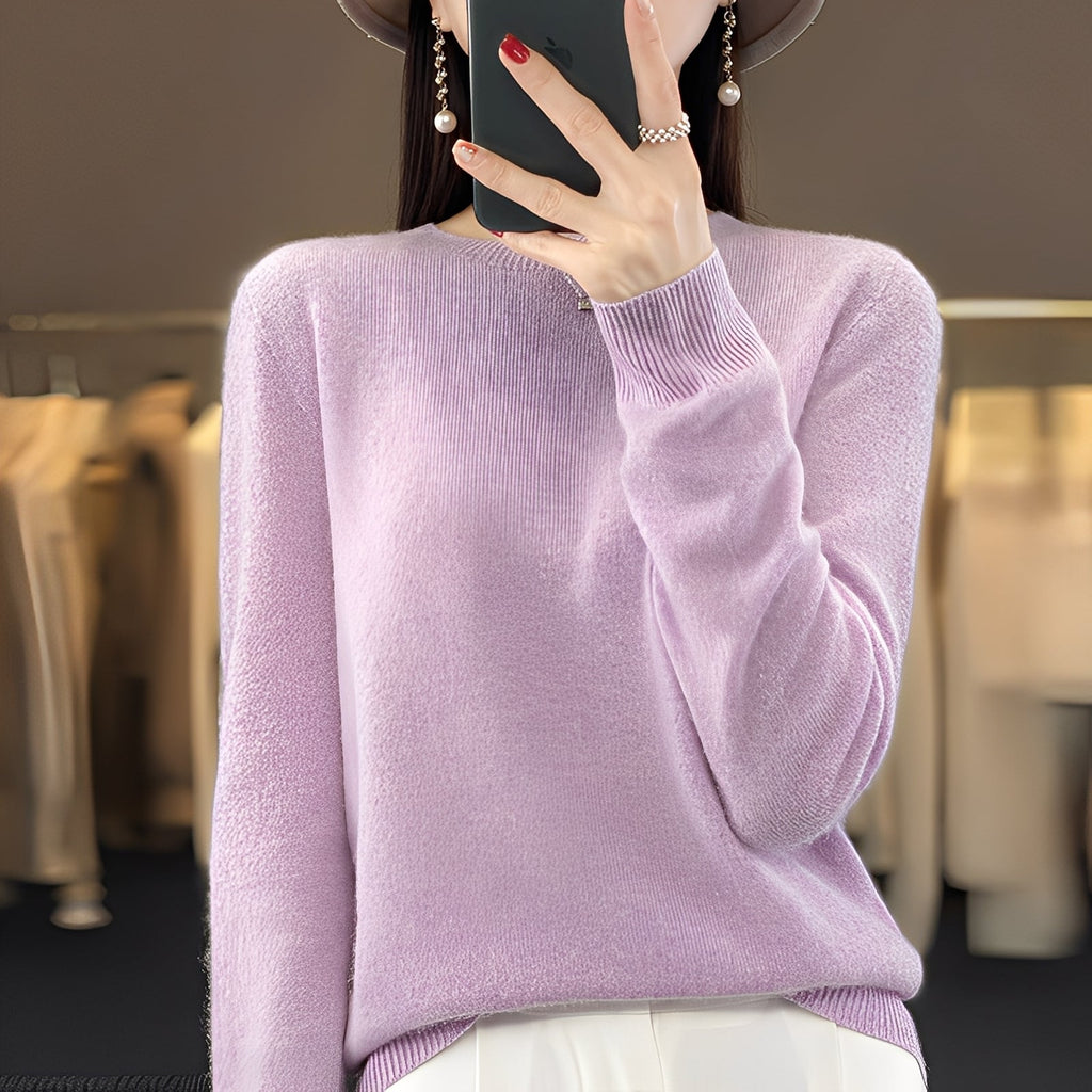 Sweter kaszmirowy Cheyanne | Elegancki krój, okrągły dekolt, wysoka jakość 1
