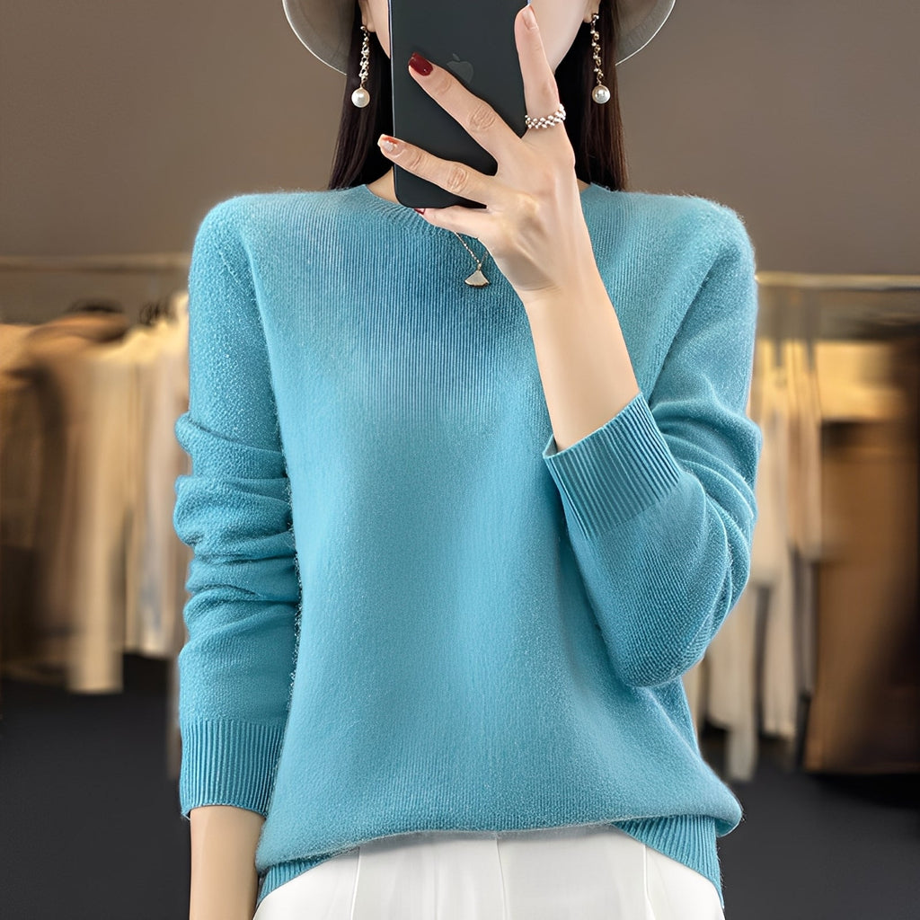 Sweter kaszmirowy Cheyanne | Elegancki krój, okrągły dekolt, wysoka jakość 2