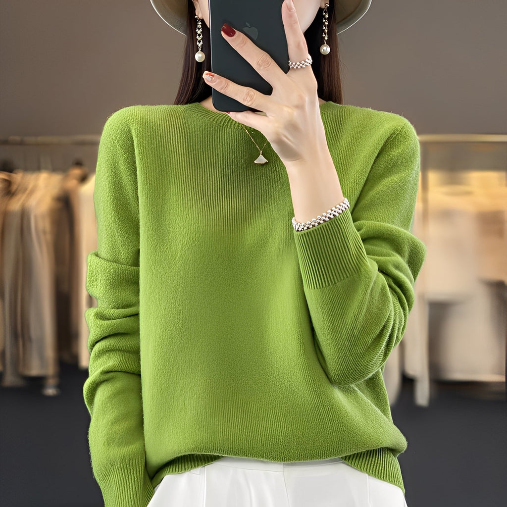 Sweter kaszmirowy Cheyanne | Elegancki krój, okrągły dekolt, wysoka jakość 4