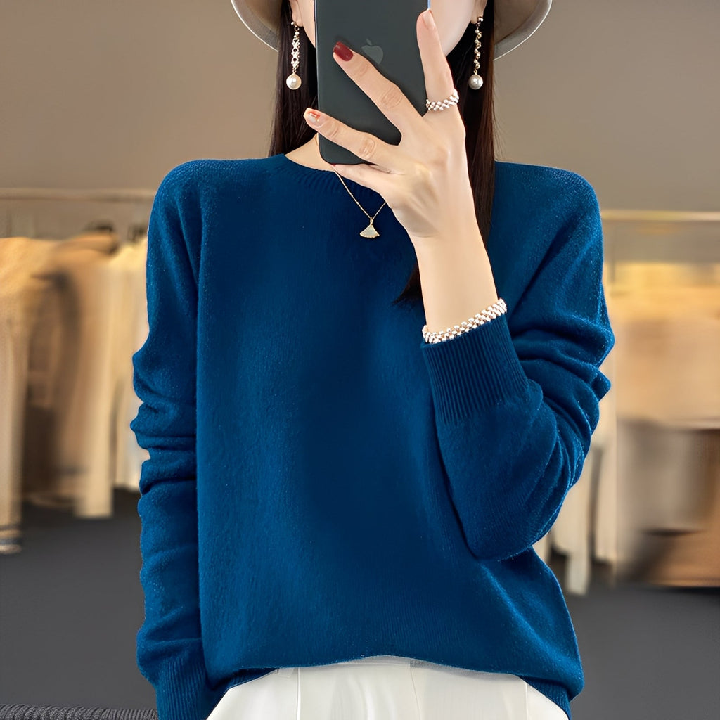 Sweter kaszmirowy Cheyanne | Elegancki krój, okrągły dekolt, wysoka jakość 6