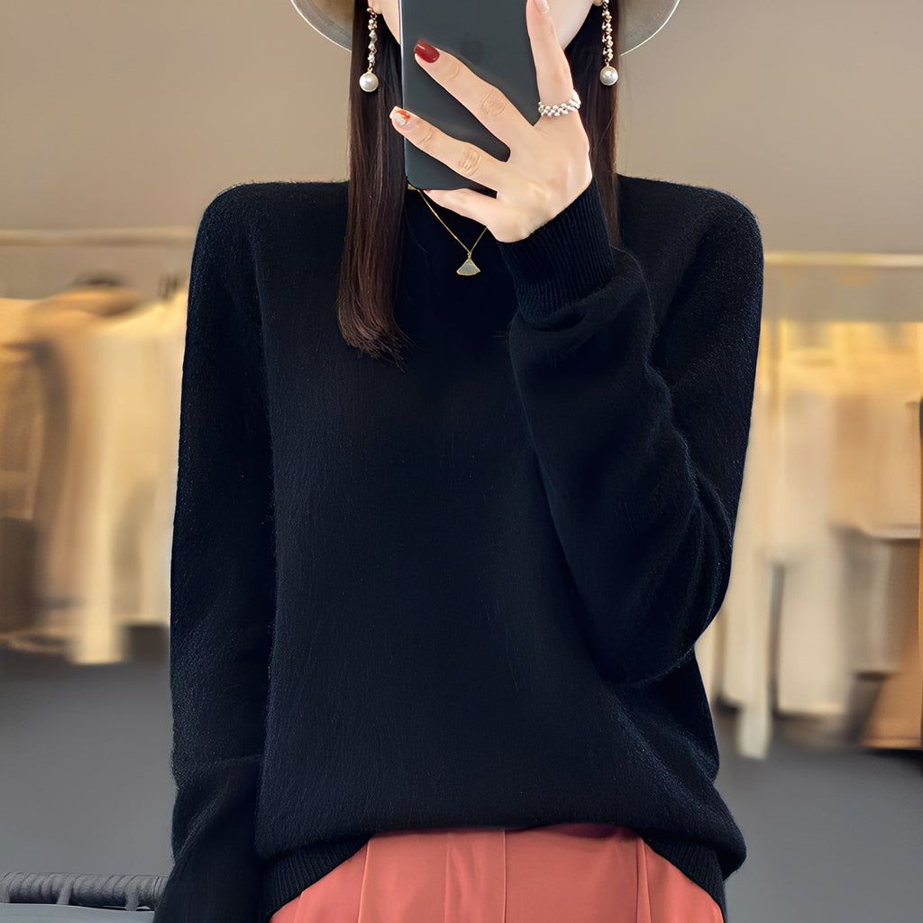 Sweter kaszmirowy Cheyanne | Elegancki krój, okrągły dekolt, wysoka jakość 7
