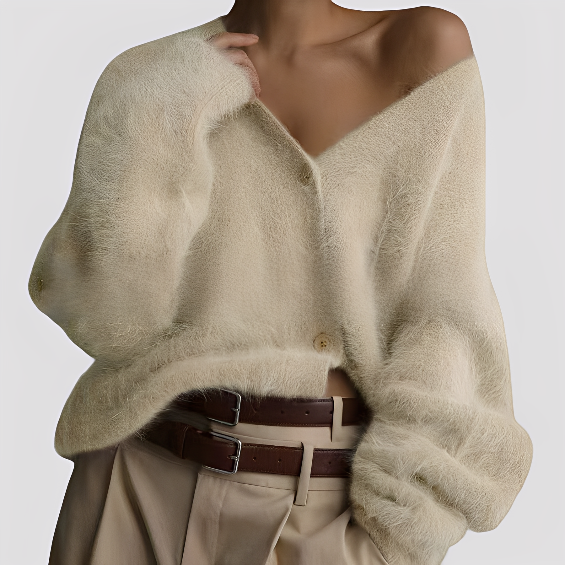Sweter kaszmirowy Lavena | Oversize, miękki materiał dla kobiet 0