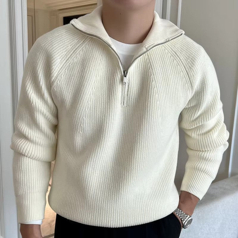 Sweter męski Alex | Ćwierćzamek, nowoczesny design, komfortowy materiał 1