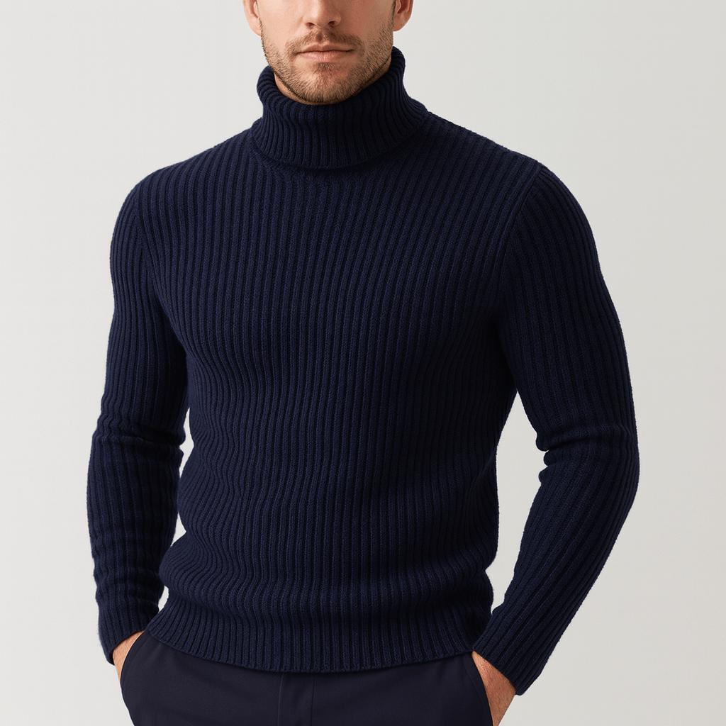 Sweter męski Golfowy Max | Prążkowany, termiczny, elastyczny materiał 2