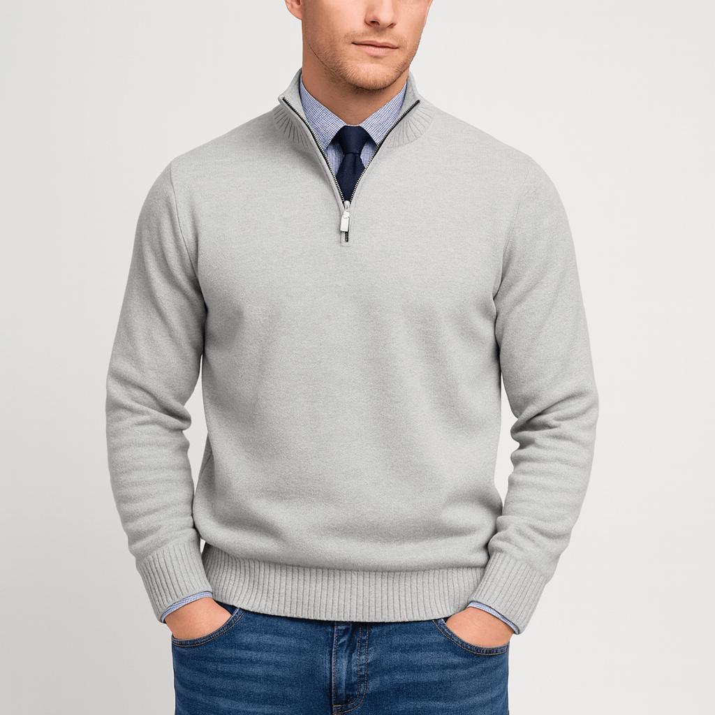 Sweter męski Lumin | Luźny krój, pełny zamek błyskawiczny 3