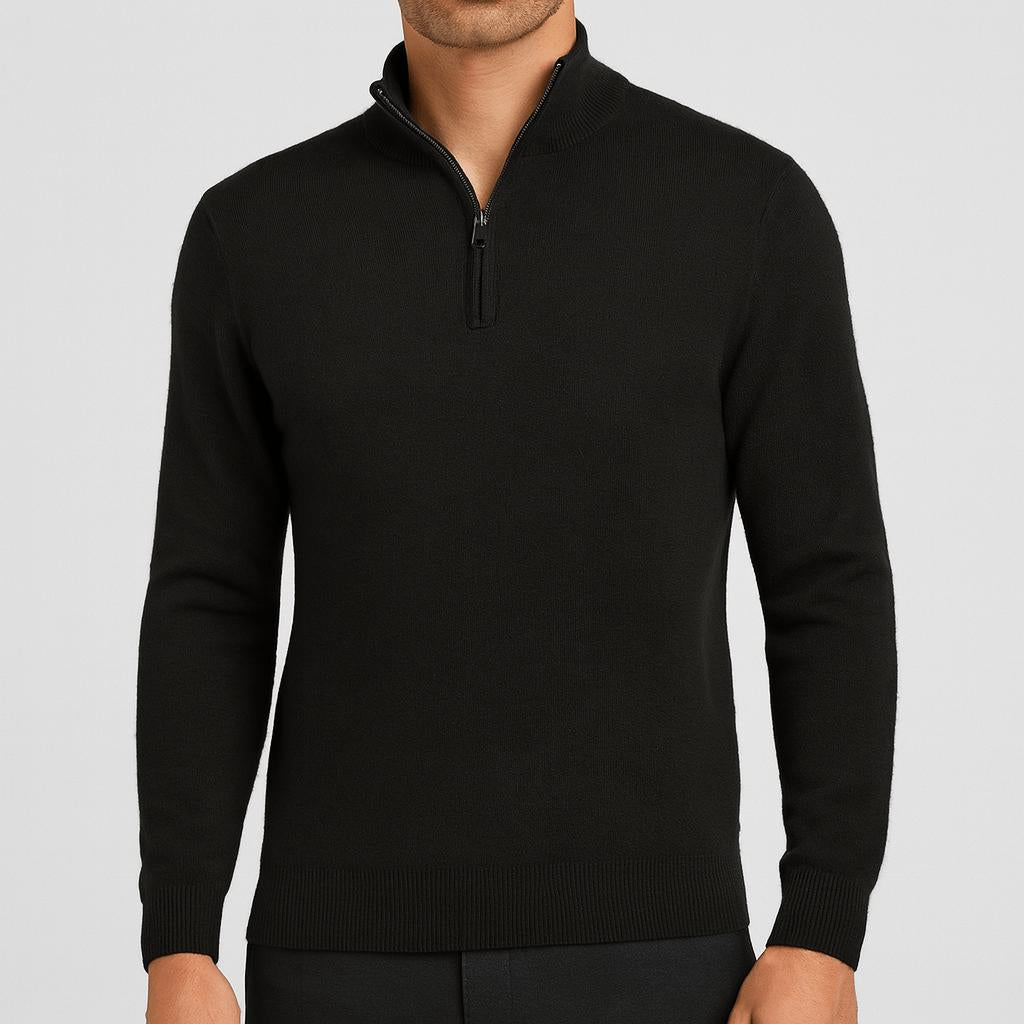 Sweter męski Merino Max | Teksturowany, klasyczny dekolt w serek 2