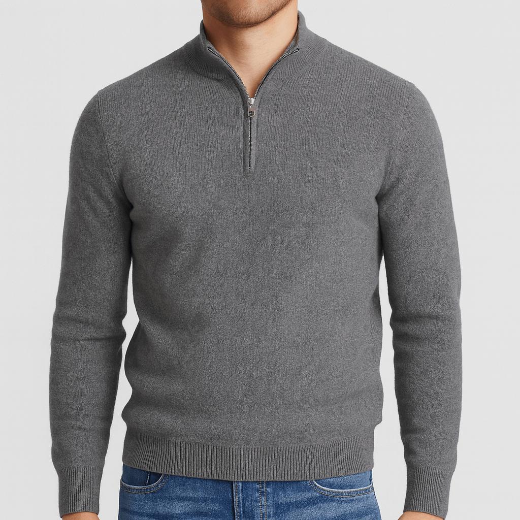 Sweter męski Merino Max | Teksturowany, klasyczny dekolt w serek 3