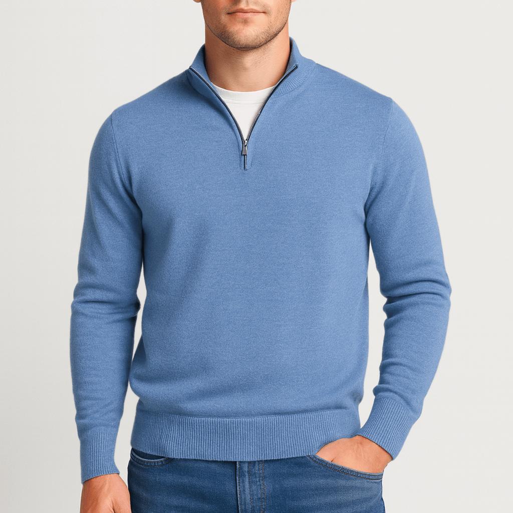 Sweter męski Merino Max | Teksturowany, klasyczny dekolt w serek 5