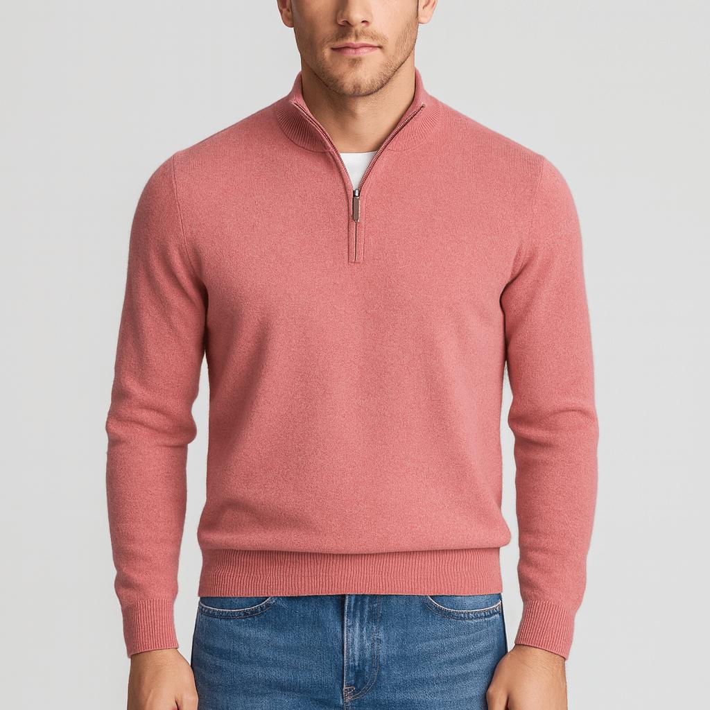 Sweter męski Merino Max | Teksturowany, klasyczny dekolt w serek 6