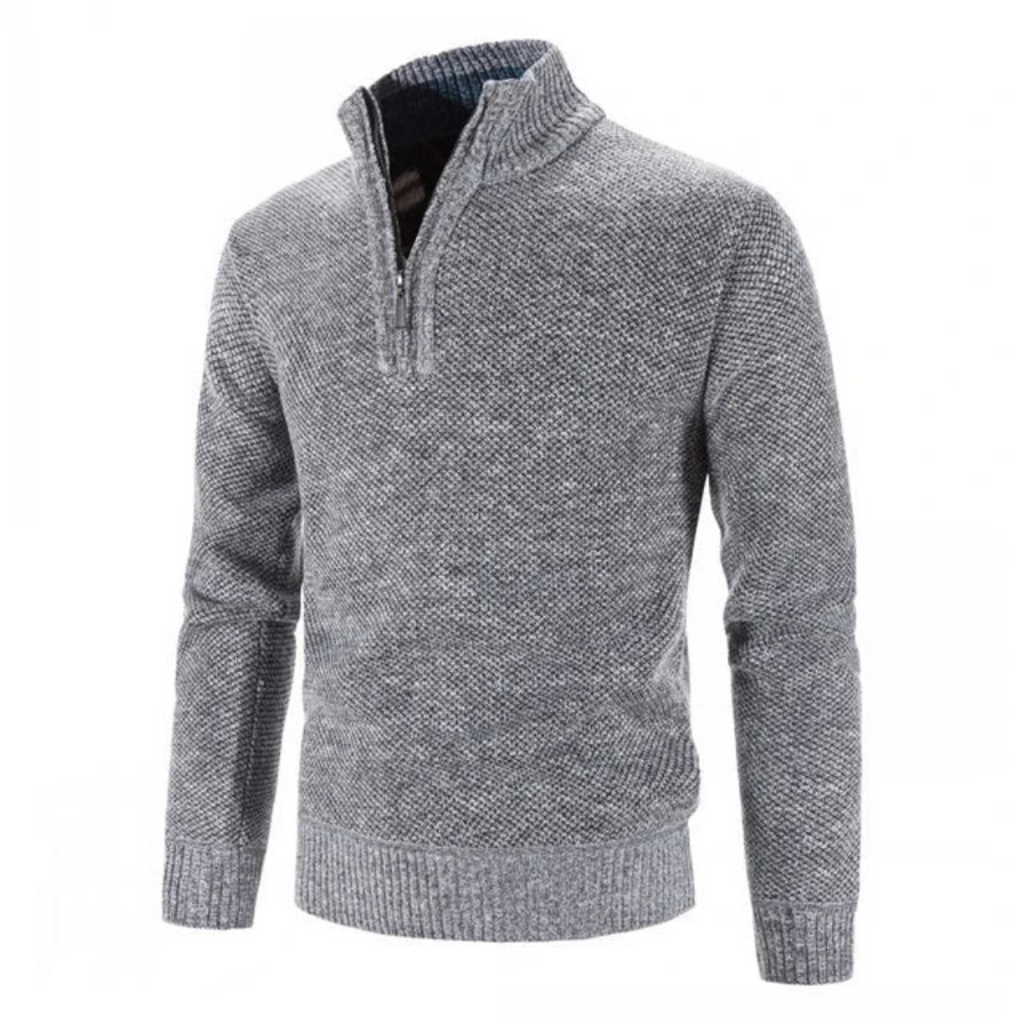 Sweter męski Rafał | Półgolf z krótkim zamkiem, nowoczesny styl 2
