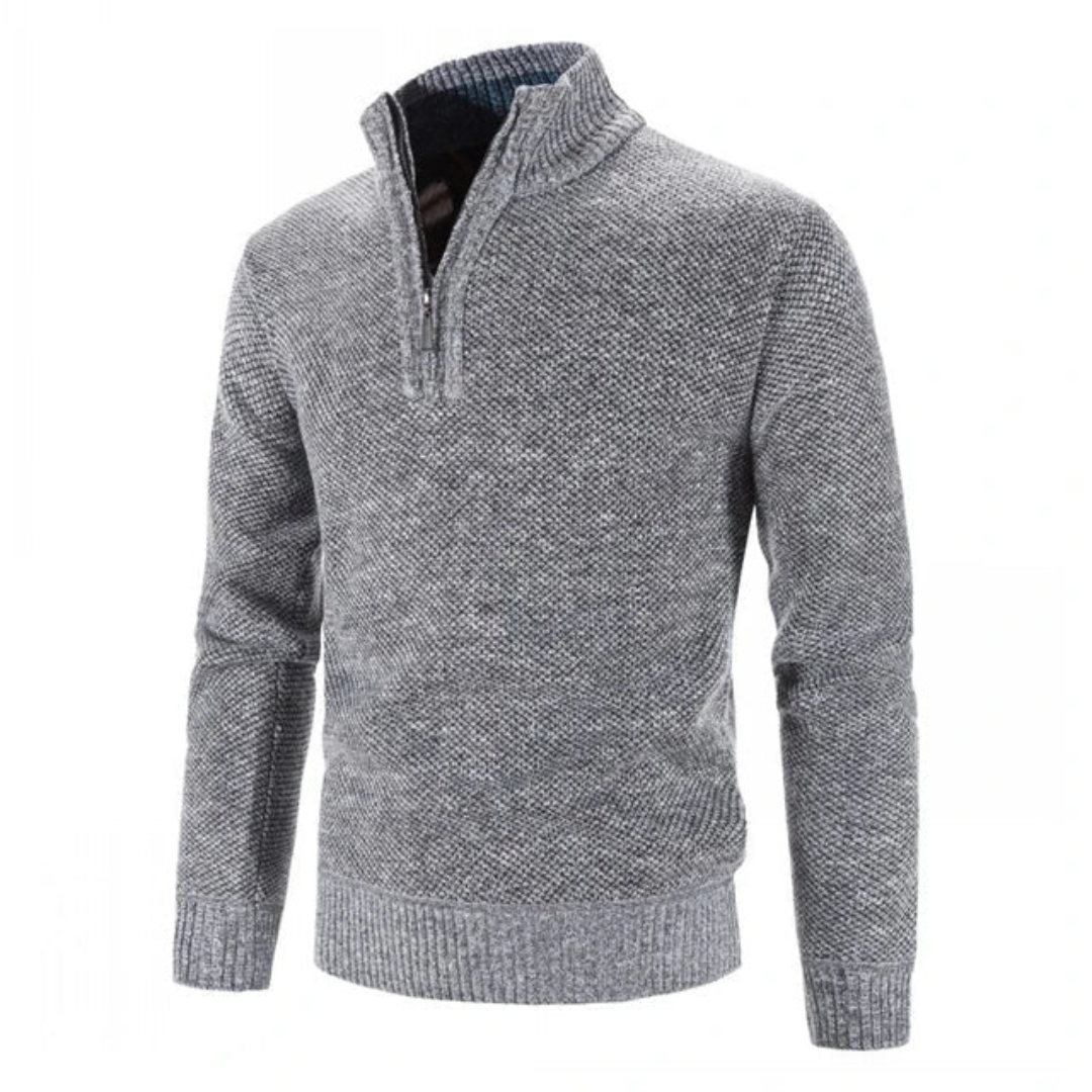Sweter męski Rafał | Półgolf z krótkim zamkiem, nowoczesny styl 2