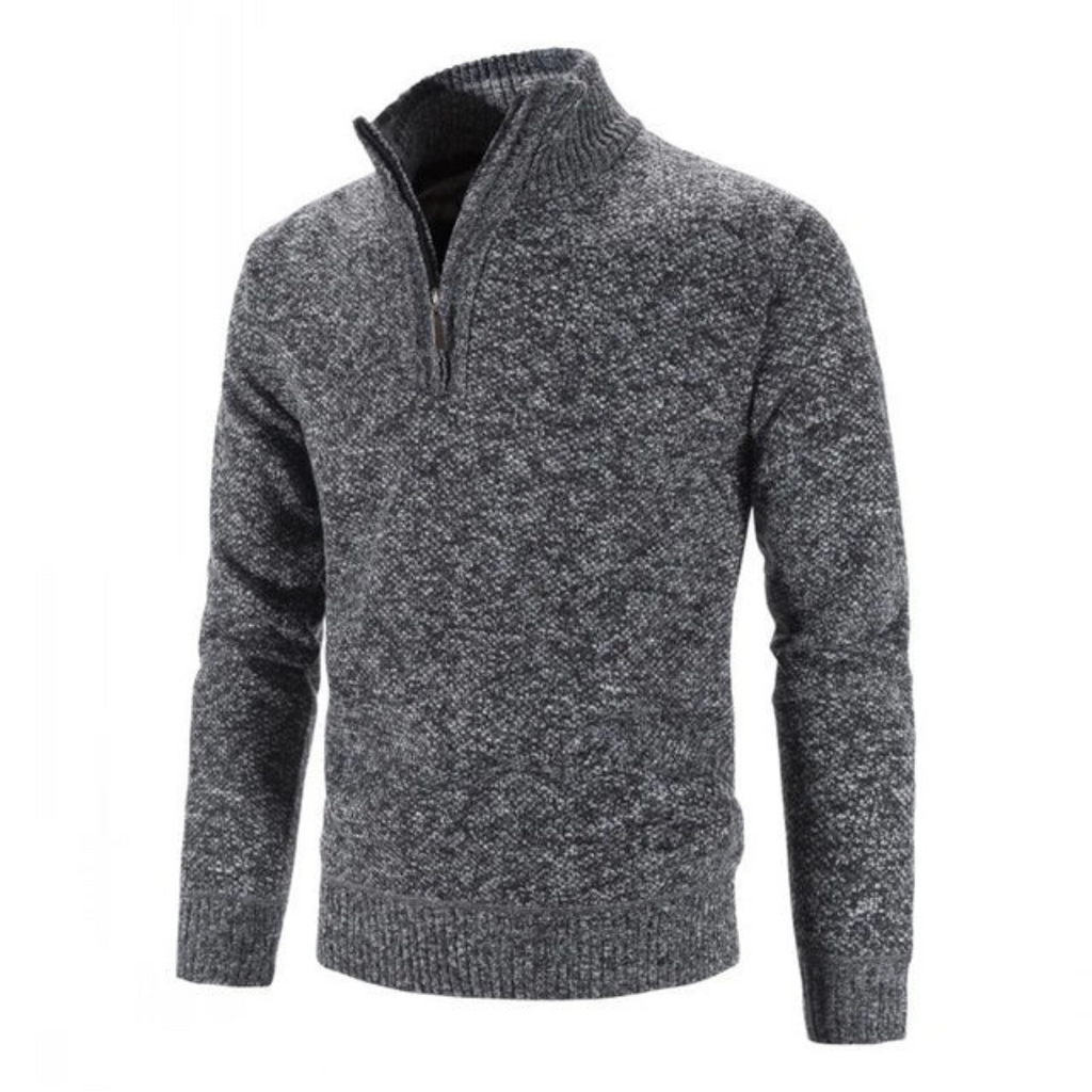 Sweter męski Rafał | Półgolf z krótkim zamkiem, nowoczesny styl 3