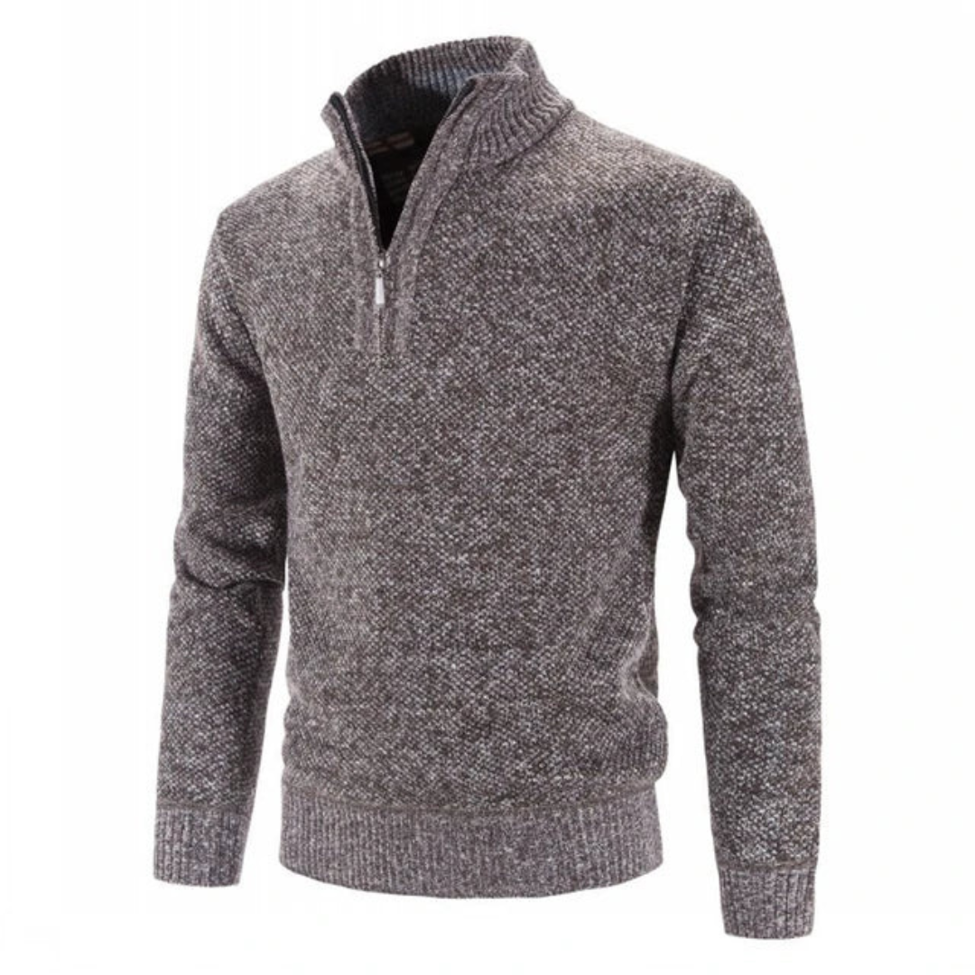 Sweter męski Rafał | Półgolf z krótkim zamkiem, nowoczesny styl 4