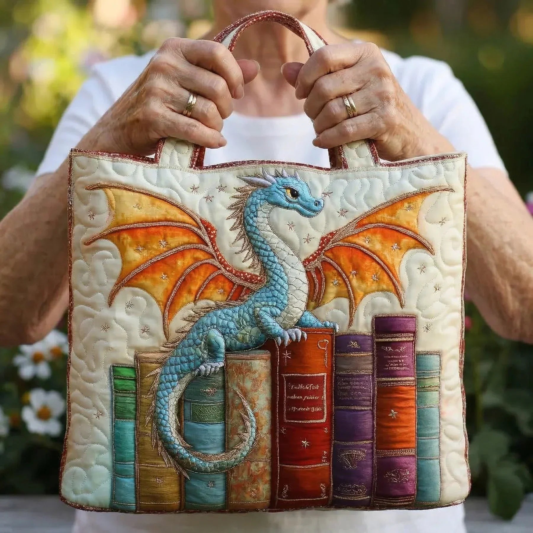 Torba tote Talia | Matelassé, elegancki wzór, pojemna 1