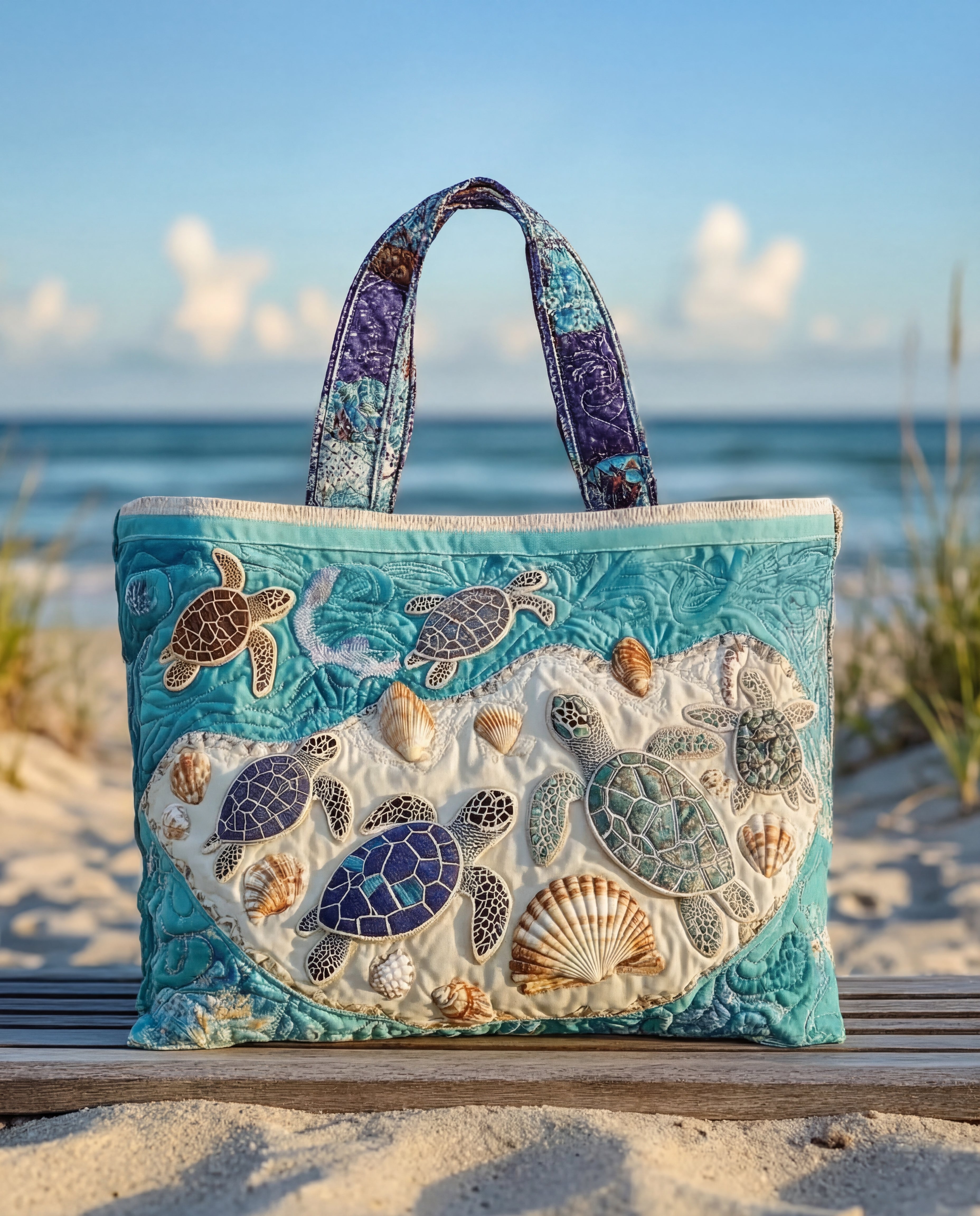 Torba tote Talia | Pikowany materiał, ręcznie wykonana 0