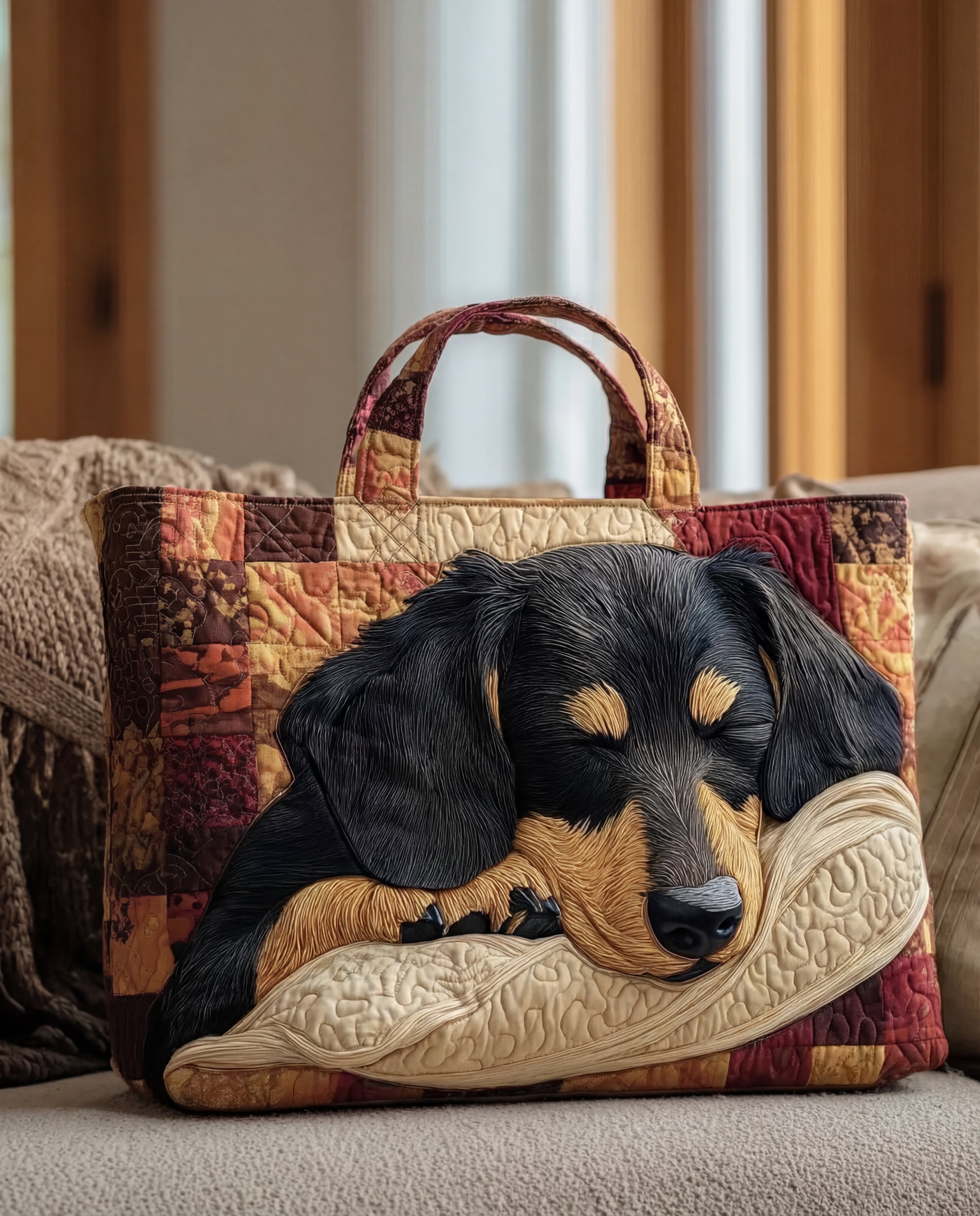 Torba tote Teckel Artisanal | Pikowany materiał, pojemna i stylowa 0