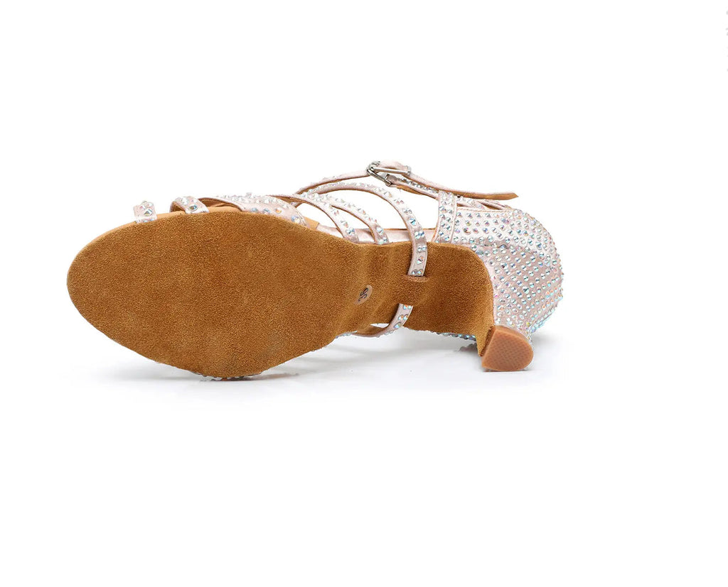 Złote Buty Taneczne Lira | Elegancki Design, Wygodne Damskie Buty do Tańca 5