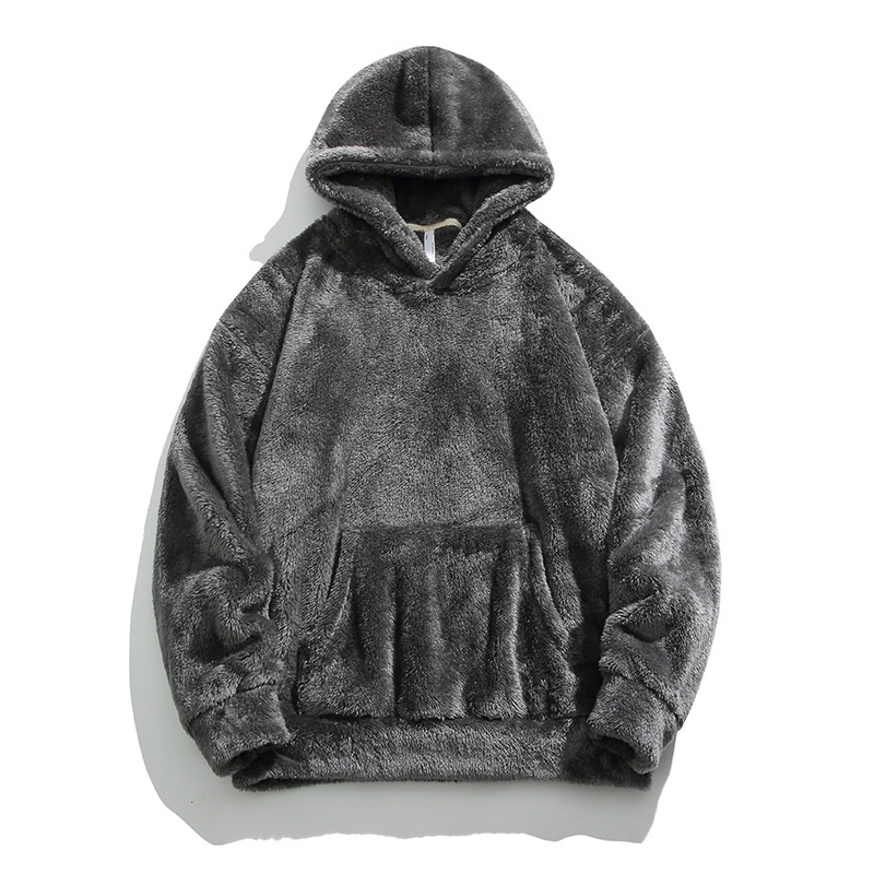 Bluza męska z kapturem Dionizy - Szary