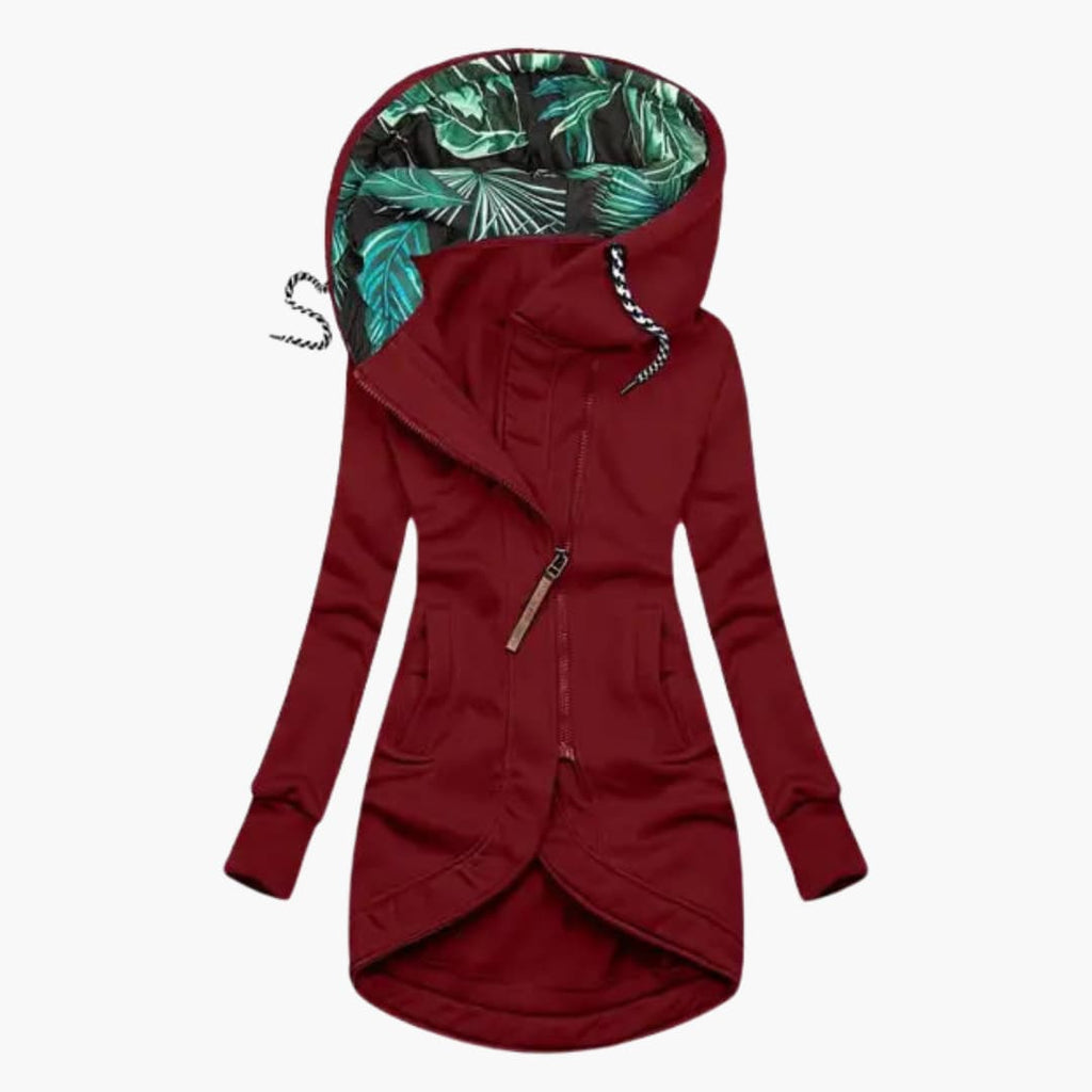 Bluza rozpinana damska Józefa - Bordowy
