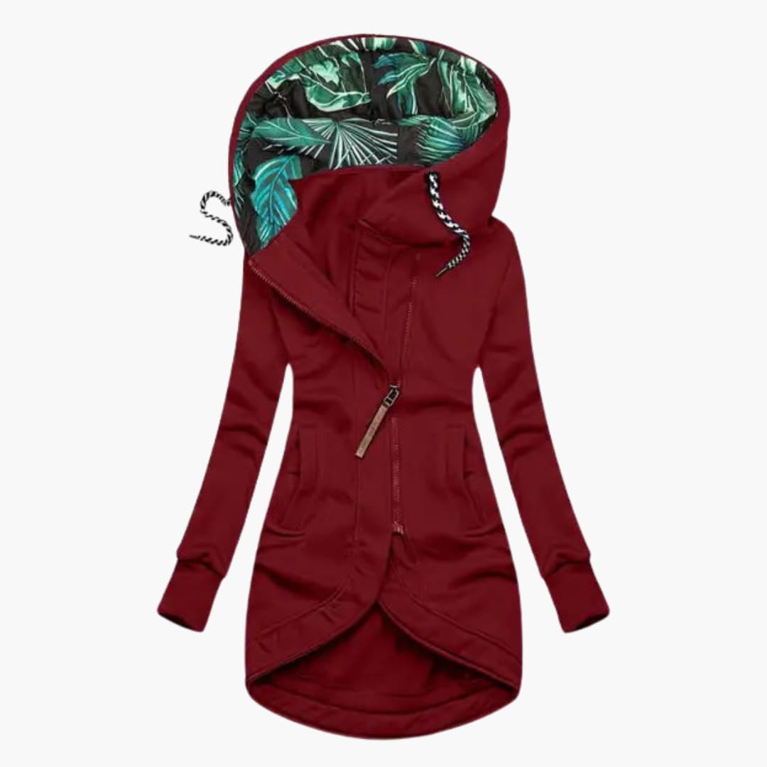 Bluza rozpinana damska Józefa - Bordowy